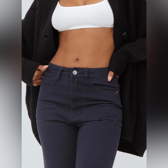 WeWoreWhat, High rise twill denim dad jeans. - Picture 4 of 11